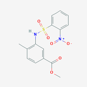 methyl 4-methyl-3-{[(2-nitrophenyl)sulfonyl]amino}benzoate