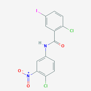 2-chloro-N-(4-chloro-3-nitrophenyl)-5-iodobenzamide