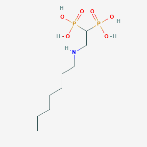 [2-(heptylamino)-1,1-ethanediyl]bis(phosphonic acid)