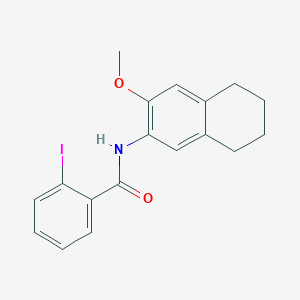 2-iodo-N-(3-methoxy-5,6,7,8-tetrahydronaphthalen-2-yl)benzamide