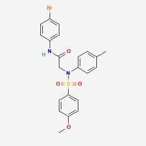 N-(4-BROMOPHENYL)-2-[N-(4-METHYLPHENYL)4-METHOXYBENZENESULFONAMIDO]ACETAMIDE