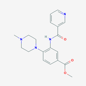 Methyl 4-(4-methylpiperazin-1-yl)-3-(pyridine-3-carbonylamino)benzoate