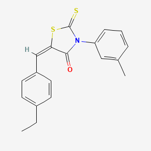 5-(4-ethylbenzylidene)-3-(3-methylphenyl)-2-thioxo-1,3-thiazolidin-4-one