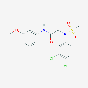 2-(3,4-dichloro-N-methylsulfonylanilino)-N-(3-methoxyphenyl)acetamide