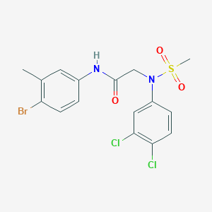 N~1~-(4-bromo-3-methylphenyl)-N~2~-(3,4-dichlorophenyl)-N~2~-(methylsulfonyl)glycinamide