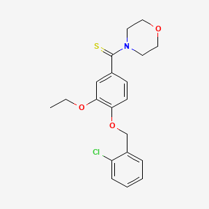 4-({4-[(2-chlorobenzyl)oxy]-3-ethoxyphenyl}carbonothioyl)morpholine