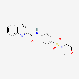 N-[4-(morpholin-4-ylsulfonyl)phenyl]quinoline-2-carboxamide