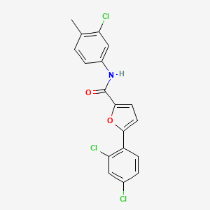 N-(3-chloro-4-methylphenyl)-5-(2,4-dichlorophenyl)furan-2-carboxamide