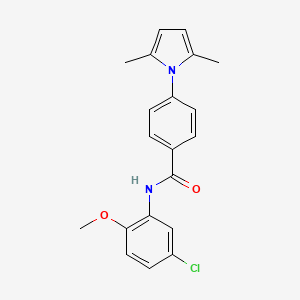 N-(5-chloro-2-methoxyphenyl)-4-(2,5-dimethyl-1H-pyrrol-1-yl)benzamide