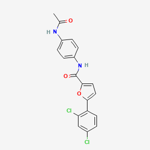 N-[4-(acetylamino)phenyl]-5-(2,4-dichlorophenyl)furan-2-carboxamide