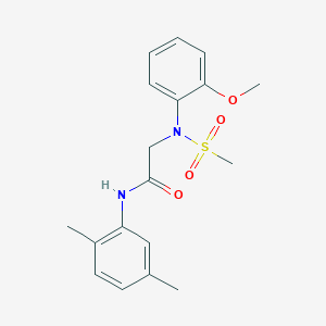 N-(2,5-DIMETHYLPHENYL)-2-[N-(2-METHOXYPHENYL)METHANESULFONAMIDO]ACETAMIDE