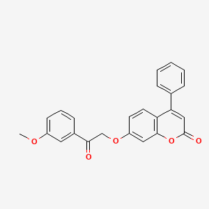 7-[2-(3-methoxyphenyl)-2-oxoethoxy]-4-phenyl-2H-chromen-2-one