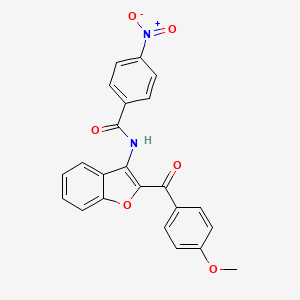 N-[2-(4-methoxybenzoyl)-1-benzofuran-3-yl]-4-nitrobenzamide