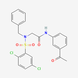 N-(3-acetylphenyl)-N~2~-benzyl-N~2~-[(2,5-dichlorophenyl)sulfonyl]glycinamide