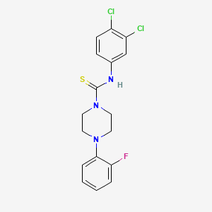 N-(3,4-dichlorophenyl)-4-(2-fluorophenyl)piperazine-1-carbothioamide