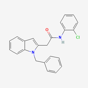 2-(1-benzyl-1H-indol-2-yl)-N-(2-chlorophenyl)acetamide