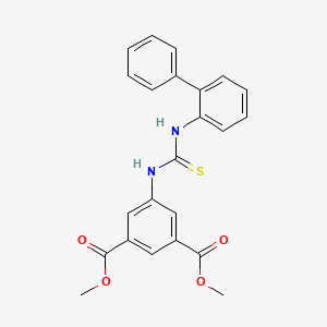 dimethyl 5-{[(2-biphenylylamino)carbonothioyl]amino}isophthalate