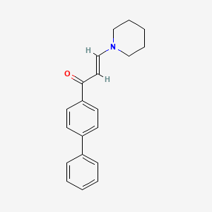 (2E)-1-(biphenyl-4-yl)-3-(piperidin-1-yl)prop-2-en-1-one