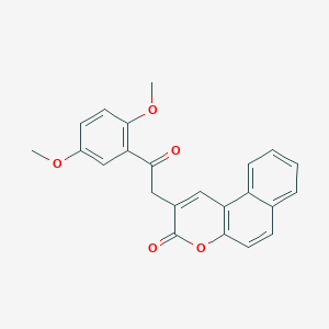 2-[2-(2,5-dimethoxyphenyl)-2-oxoethyl]-3H-benzo[f]chromen-3-one