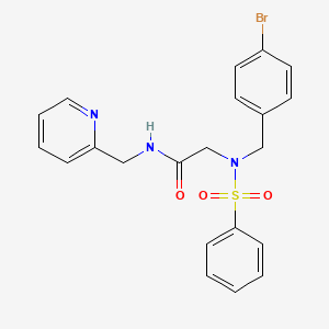 N~2~-(4-bromobenzyl)-N~2~-(phenylsulfonyl)-N-(pyridin-2-ylmethyl)glycinamide