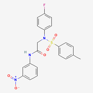 N~2~-(4-fluorophenyl)-N~2~-[(4-methylphenyl)sulfonyl]-N~1~-(3-nitrophenyl)glycinamide