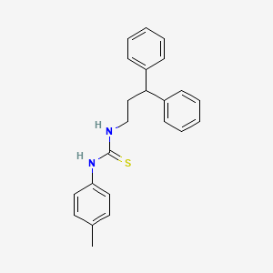 molecular formula C23H24N2S B3700347 1-(3,3-Diphenylpropyl)-3-(4-methylphenyl)thiourea 