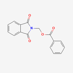 molecular formula C16H11NO4 B3700422 (1,3-dioxo-1,3-dihydro-2H-isoindol-2-yl)methyl benzoate 