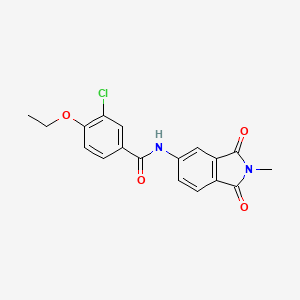 3-chloro-4-ethoxy-N-(2-methyl-1,3-dioxo-2,3-dihydro-1H-isoindol-5-yl)benzamide