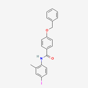 4-(benzyloxy)-N-(4-iodo-2-methylphenyl)benzamide