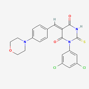 1-(3,5-dichlorophenyl)-5-[4-(4-morpholinyl)benzylidene]-2-thioxodihydro-4,6(1H,5H)-pyrimidinedione