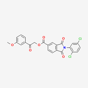 2-(3-methoxyphenyl)-2-oxoethyl 2-(2,5-dichlorophenyl)-1,3-dioxo-5-isoindolinecarboxylate