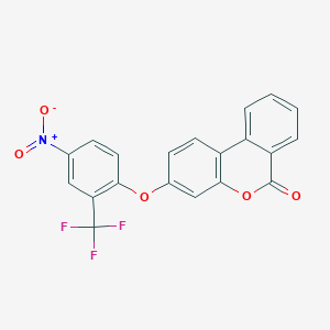 3-[4-nitro-2-(trifluoromethyl)phenoxy]-6H-benzo[c]chromen-6-one