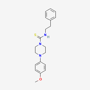 4-(4-methoxyphenyl)-N-(2-phenylethyl)piperazine-1-carbothioamide