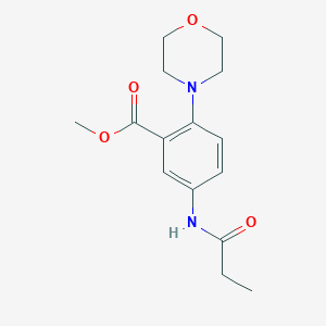 Methyl 2-morpholin-4-yl-5-(propanoylamino)benzoate