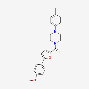 [5-(4-Methoxyphenyl)-2-furyl][4-(4-methylphenyl)piperazino]methanethione