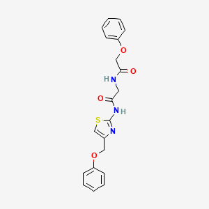 molecular formula C20H19N3O4S B3700637 N~2~-(phenoxyacetyl)-N~1~-[4-(phenoxymethyl)-1,3-thiazol-2-yl]glycinamide 