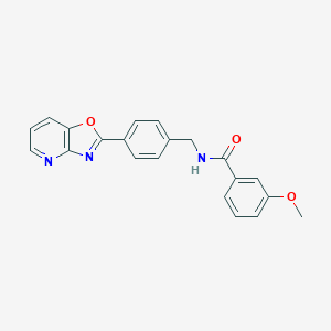 3-methoxy-N-(4-[1,3]oxazolo[4,5-b]pyridin-2-ylbenzyl)benzamide