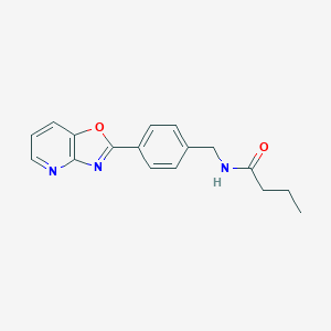 N-[4-([1,3]oxazolo[4,5-b]pyridin-2-yl)benzyl]butanamide