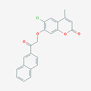 6-chloro-4-methyl-7-[2-(naphthalen-2-yl)-2-oxoethoxy]-2H-chromen-2-one