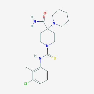 1'-{[(3-chloro-2-methylphenyl)amino]carbonothioyl}-1,4'-bipiperidine-4'-carboxamide