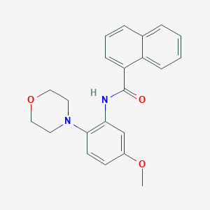 N-[5-methoxy-2-(4-morpholinyl)phenyl]-1-naphthamide