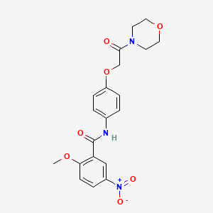 2-methoxy-N-{4-[2-(morpholin-4-yl)-2-oxoethoxy]phenyl}-5-nitrobenzamide