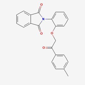 molecular formula C23H17NO4 B3700779 2-{2-[2-(4-methylphenyl)-2-oxoethoxy]phenyl}-1H-isoindole-1,3(2H)-dione 