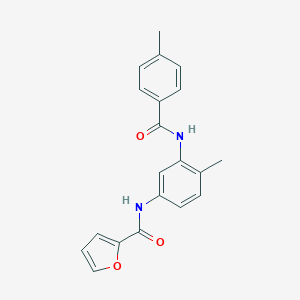 N-[4-methyl-3-[(4-methylbenzoyl)amino]phenyl]furan-2-carboxamide