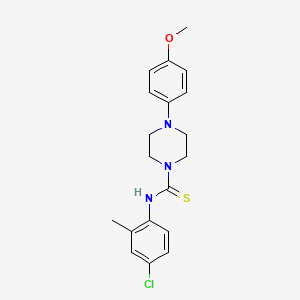 N-(4-CHLORO-2-METHYLPHENYL)-4-(4-METHOXYPHENYL)TETRAHYDRO-1(2H)-PYRAZINECARBOTHIOAMIDE