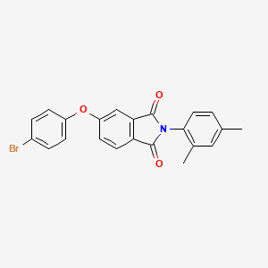 molecular formula C22H16BrNO3 B3700834 5-(4-bromophenoxy)-2-(2,4-dimethylphenyl)-1H-isoindole-1,3(2H)-dione 