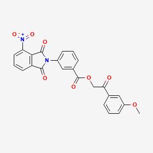 2-(3-methoxyphenyl)-2-oxoethyl 3-(4-nitro-1,3-dioxo-1,3-dihydro-2H-isoindol-2-yl)benzoate