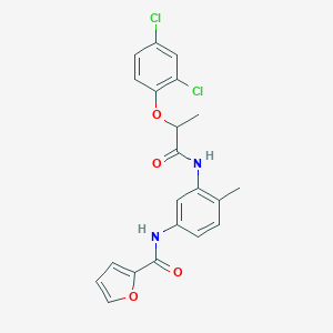 N-(3-{[2-(2,4-dichlorophenoxy)propanoyl]amino}-4-methylphenyl)-2-furamide