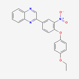 2-[4-(4-ethoxyphenoxy)-3-nitrophenyl]quinoxaline