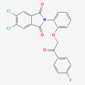 5,6-dichloro-2-{2-[2-(4-fluorophenyl)-2-oxoethoxy]phenyl}-1H-isoindole-1,3(2H)-dione